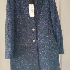 Veronica Beard Upcollar Dickey Car Coat- NWT